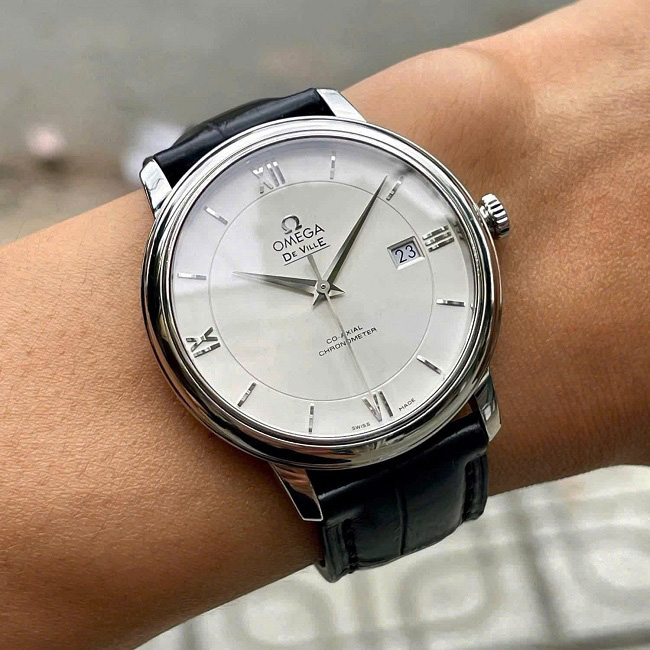 购买精仿欧米茄碟飞典雅轨道面小秒针 2 Omega DeVille Prestige Co Axial 39.5mm 424.13.40.20.02.001