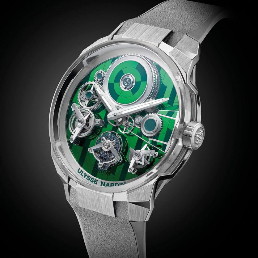 购买高仿雅典表Blast硅绿版