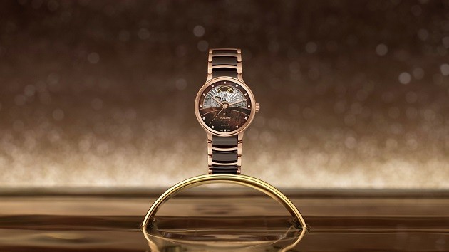 高仿雷达晶萃半镂空女表