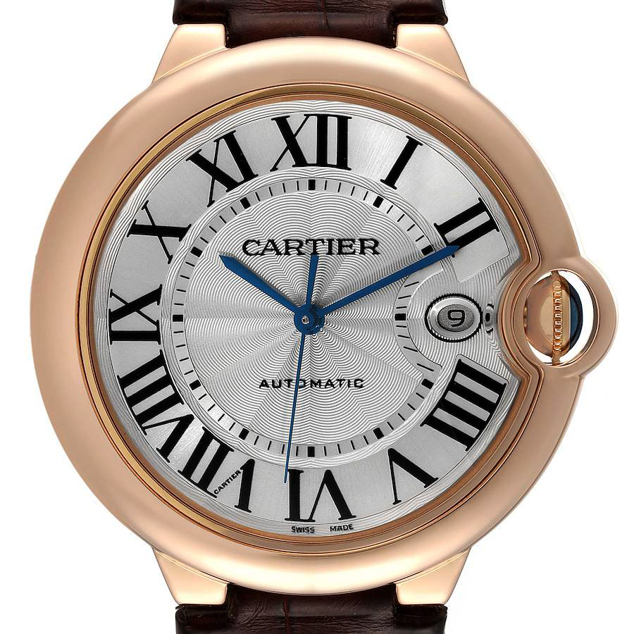 精仿卡地亚蓝气球W6900651购买 Cartier Ballon Bleu 42 Mm Rose Gold Automatic Mens Watch W6900651 44675 F5a88 Md