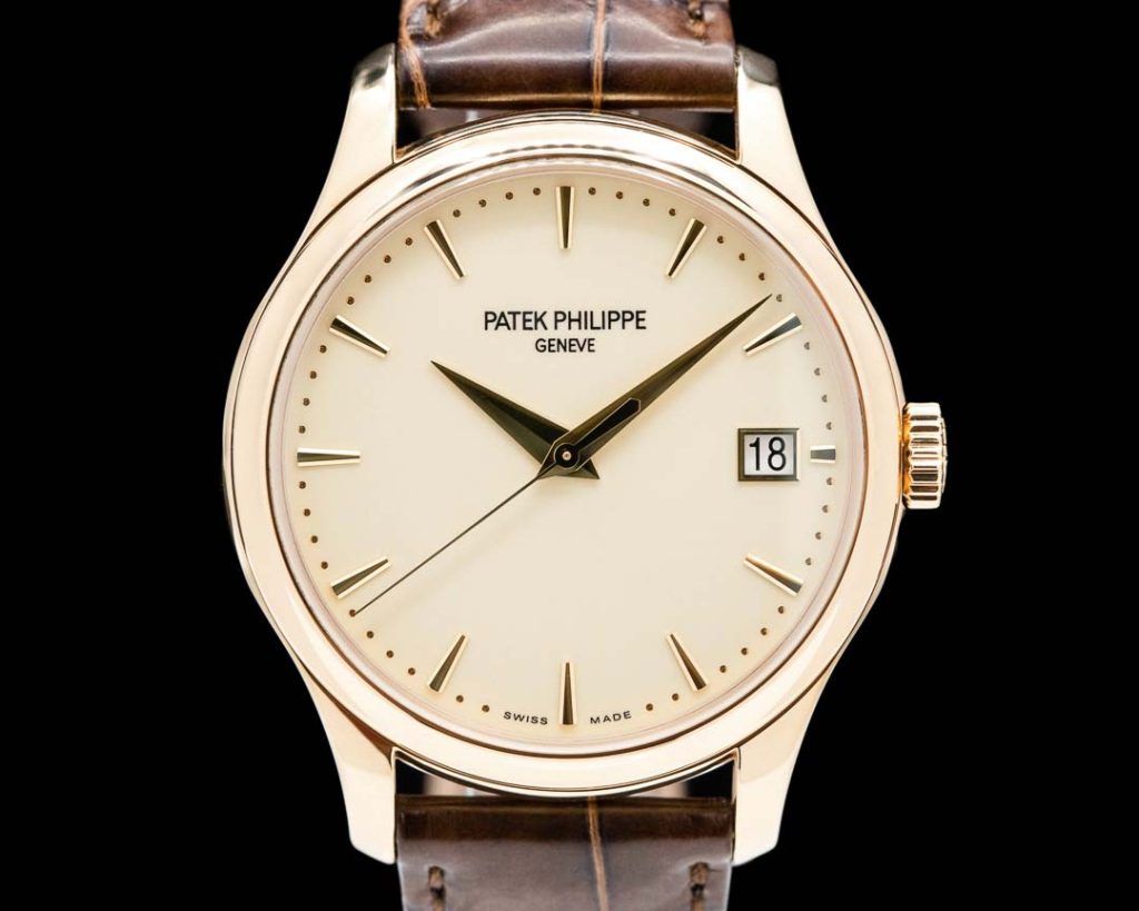 复刻百达翡丽卡拉特拉瓦系列黄金腕表