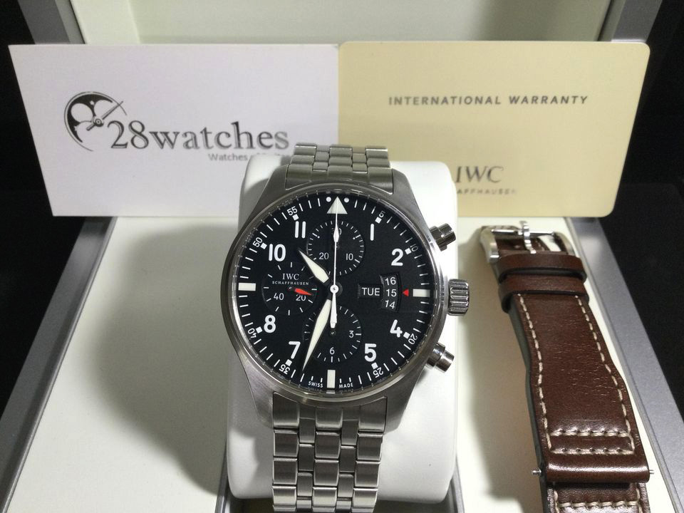 精仿IWC飞行员IW377701计时表