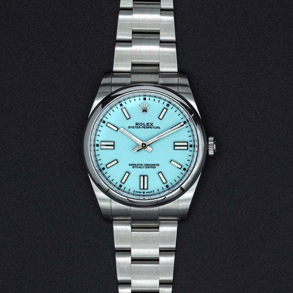 购买高仿劳力士绿松石星期日历型